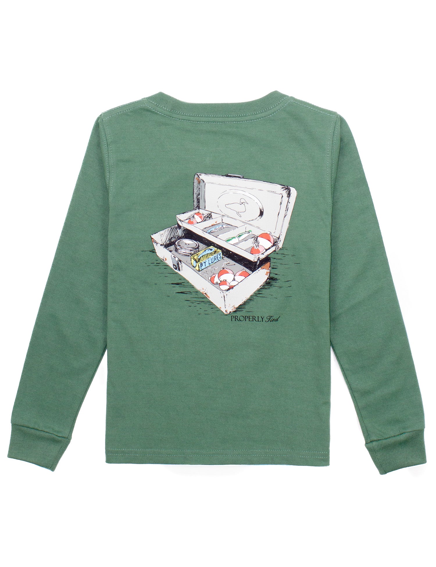 Tackle Box Long Sleeve Tee - Fern Green