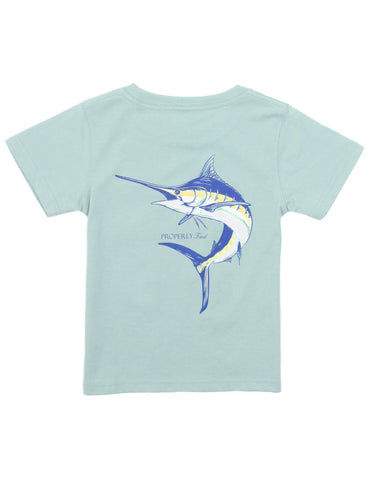 Blue Marlin on Marine Mist S/S Tee