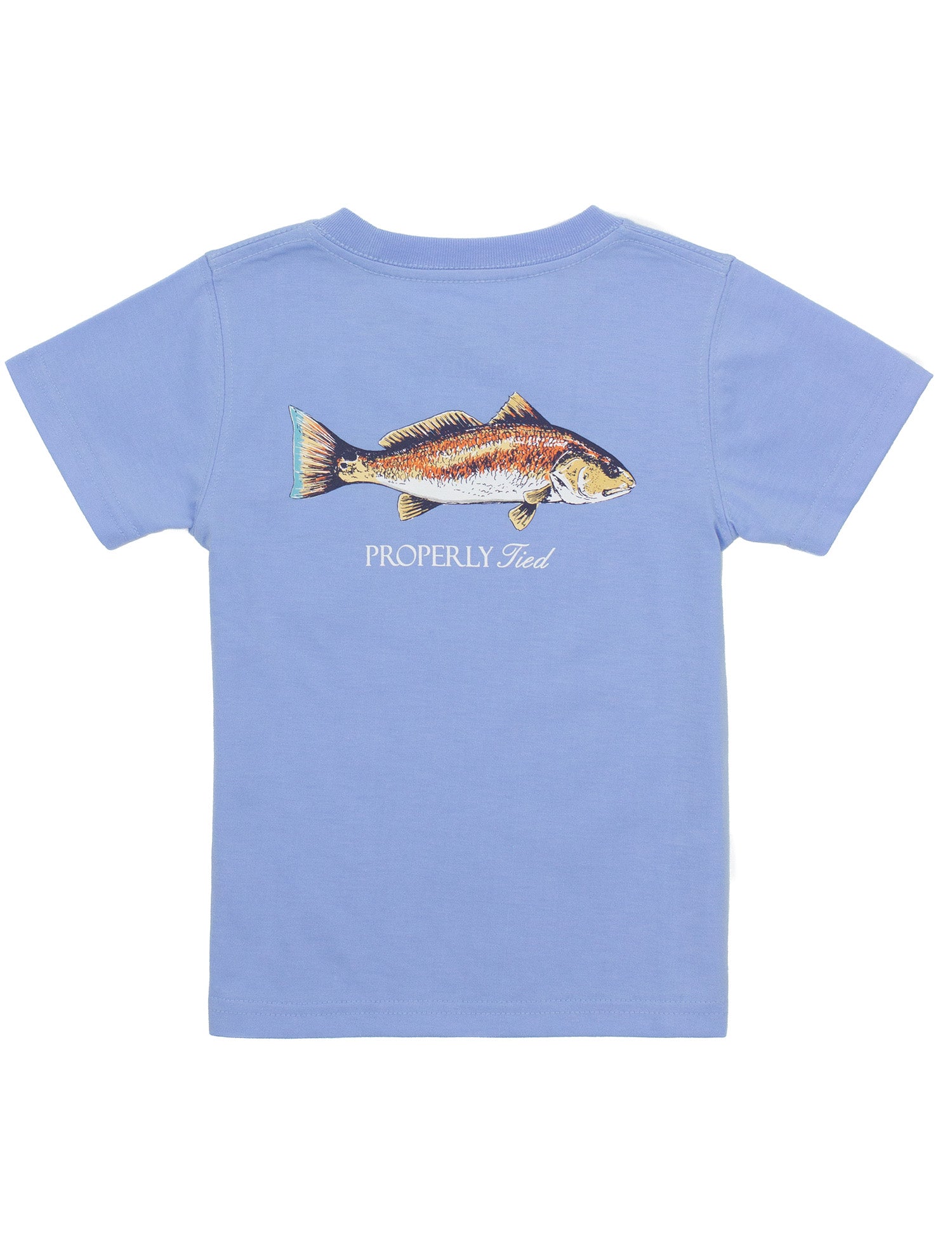 Redfish on Light Blue Tee