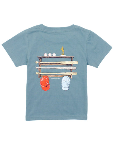 Bat Rack on Steel Blue S/S Tee