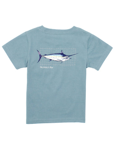 Swordfish on Steel Blue S/S Tee