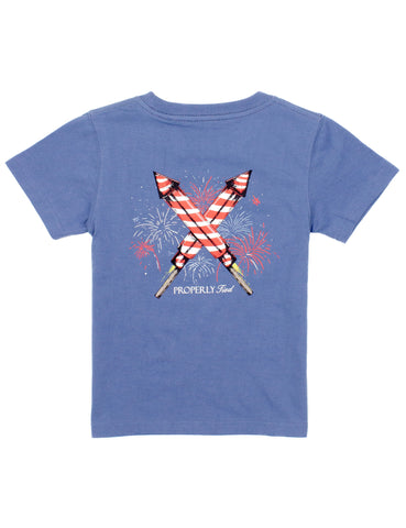 Firecracker on Space Blue S/S Tee