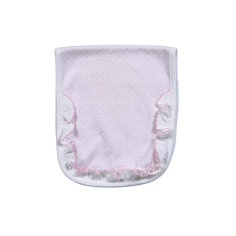 Pink Diamond Print Burp Cloth
