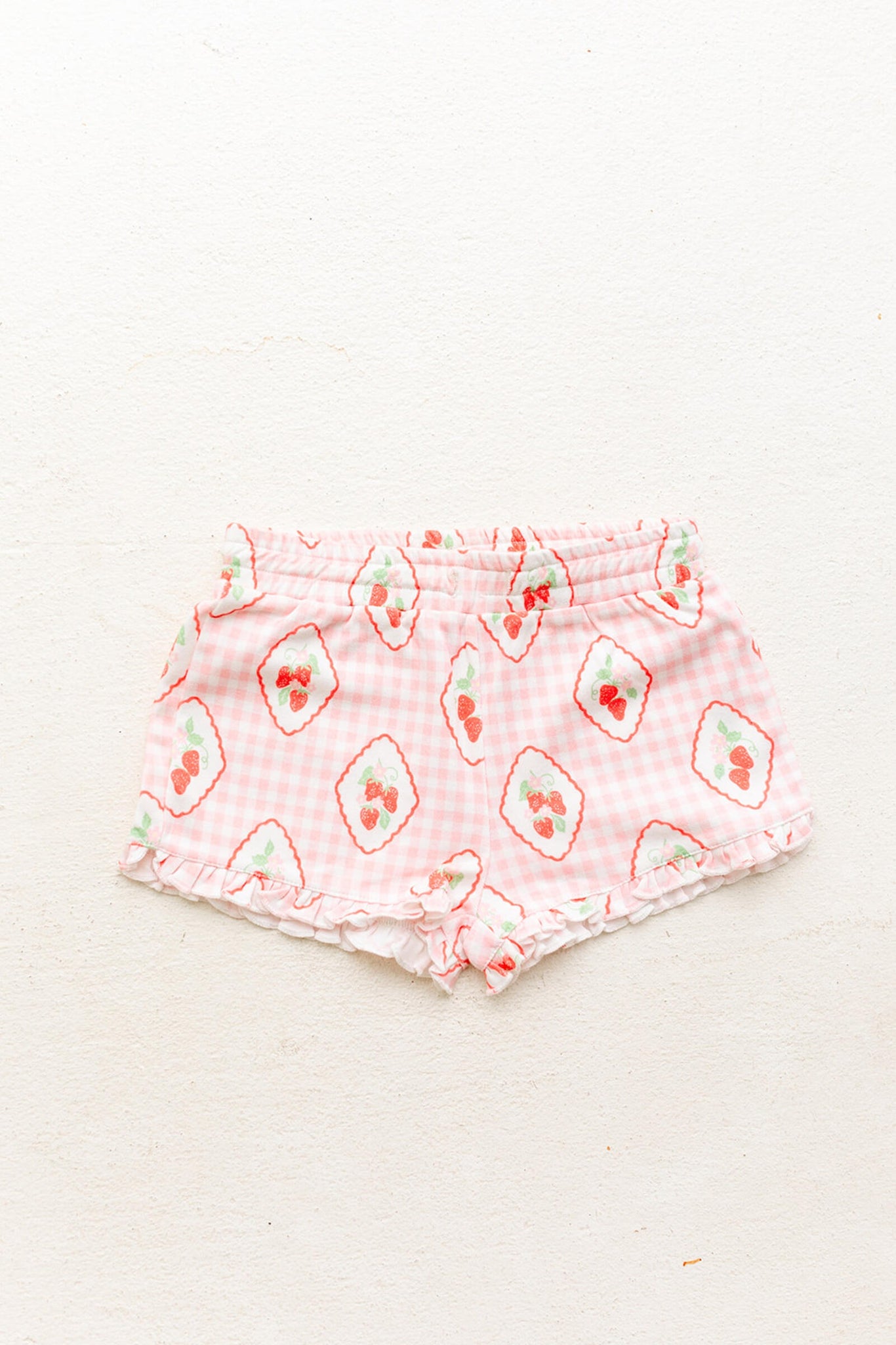 Emerson Knit Shorts- Strawberry (2T)
