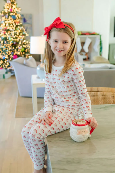 Ava Pajama Set- Hot Cocoa Santa