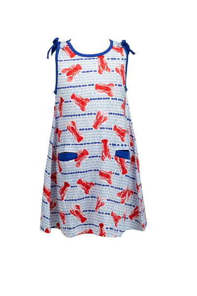 Sleeveless Dress - Lobster