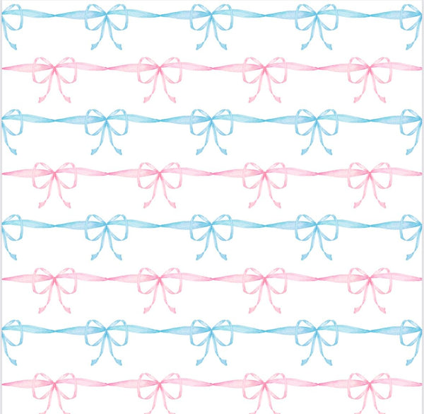 Isla Knit Bubble in Pink & Blue Bows