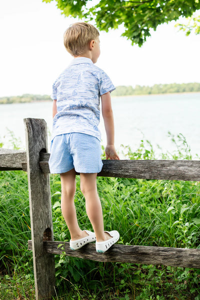 Boys Seersucker Shorts (2T)