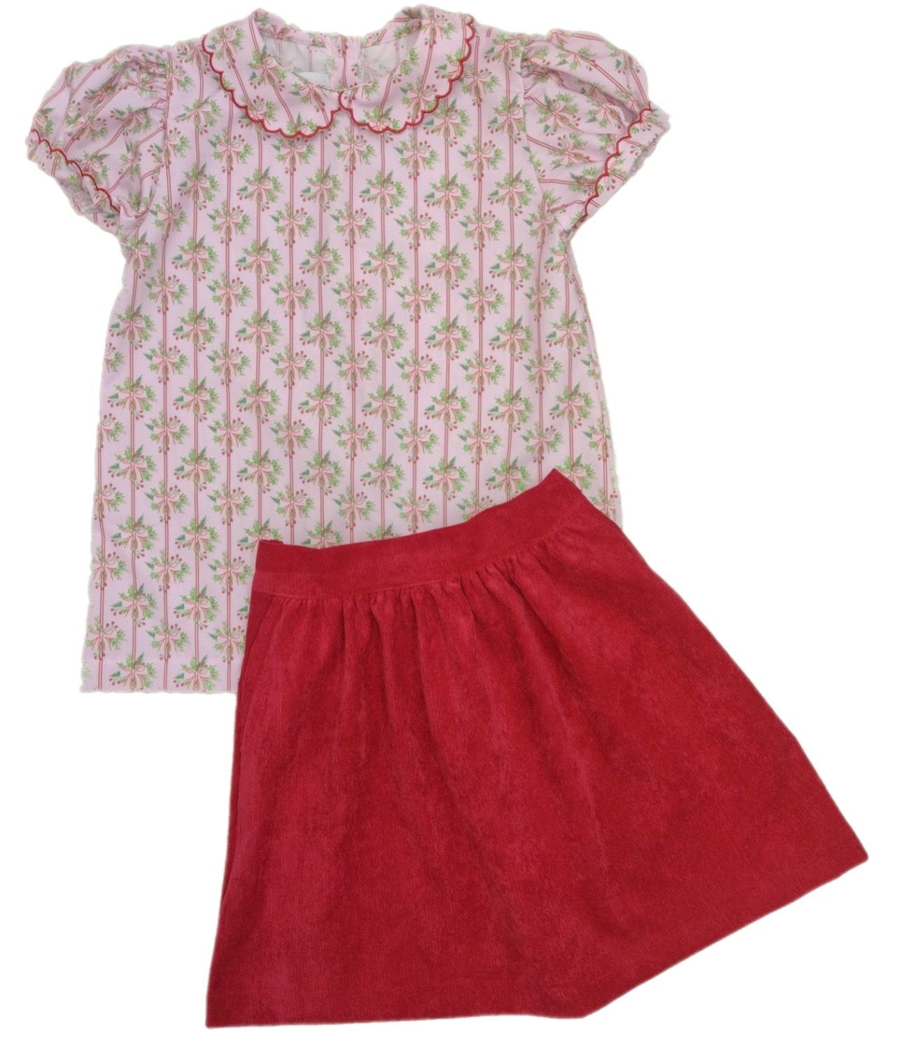Holiday Floral- Cece Skirt Set