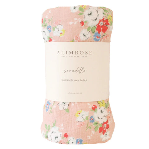 Muslin Swaddle - Vintage Rose