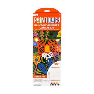 Paint By Number Canvas Kit - Tiger Eyes