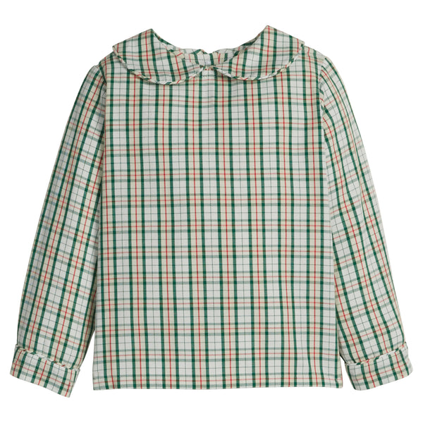 Peter Pan Shirt - Misteltoe Tartan