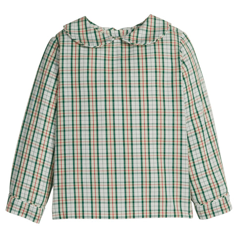 Peter Pan Shirt - Misteltoe Tartan