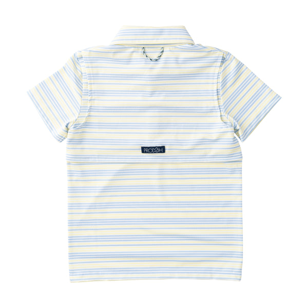 Perf Polo - Yellow/Windsurfer Stripe