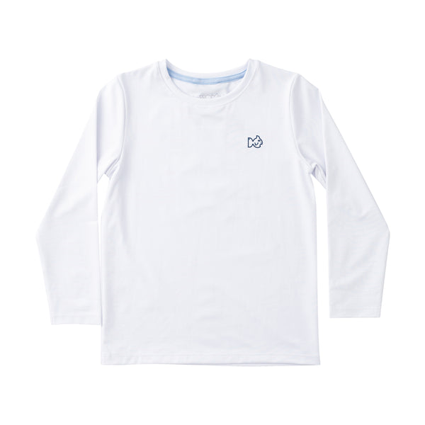 Performance L/S Tee - Bright White