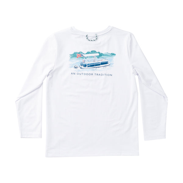 Performance L/S Tee - Bright White