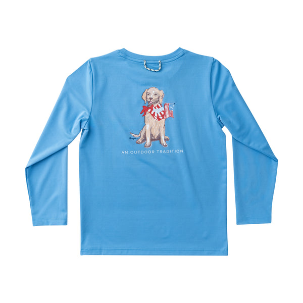 Performance L/S Tee - Marina Blue