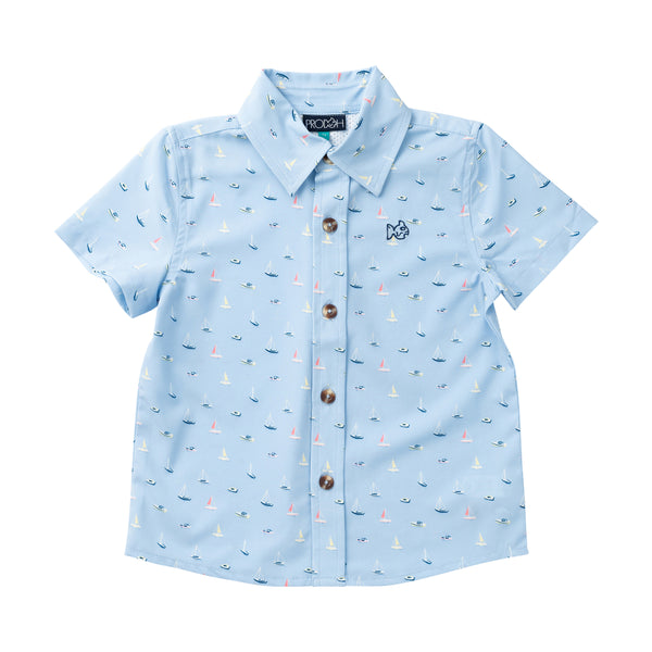 S/S Button Down - Windsurfer Boats