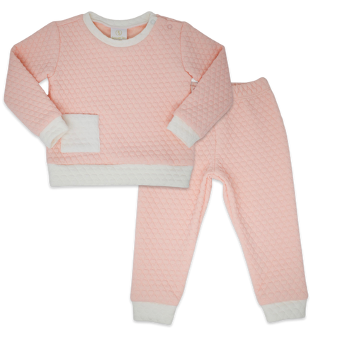 Quilted Pink Sweatsuit