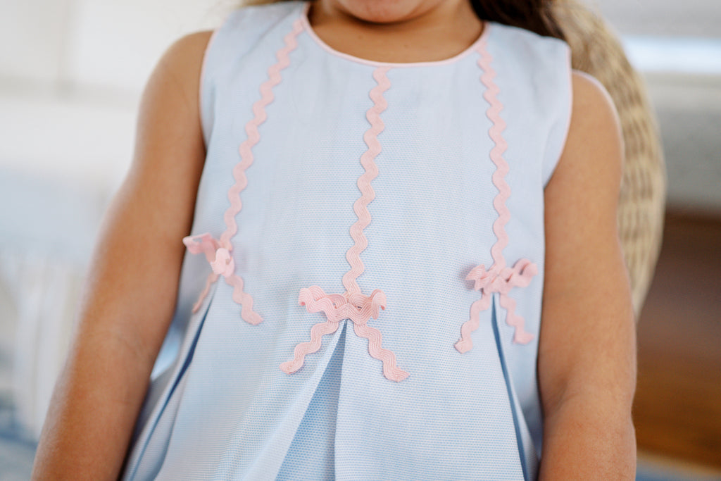 Rochelle Ric Rac Bow Dress Ellie B. Children's Boutique