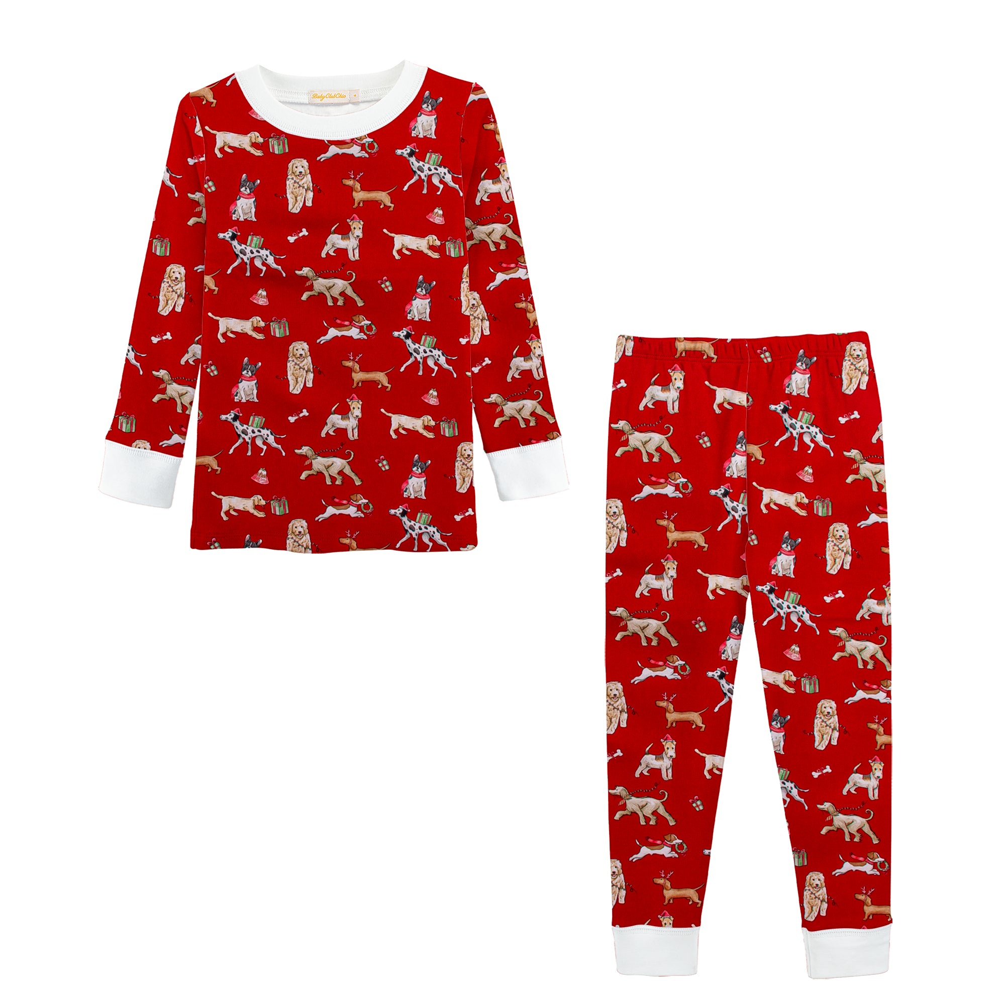 Christmas Puppy Pajama Set