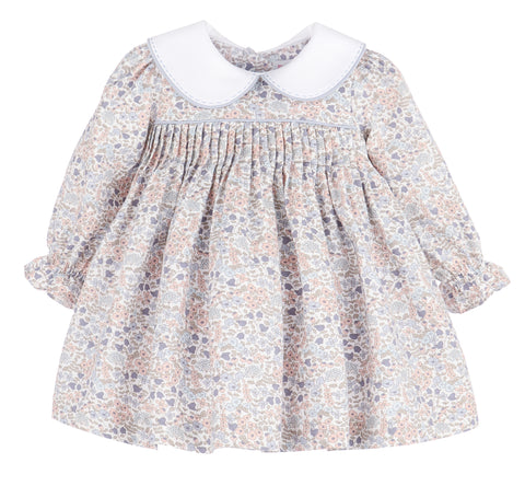 Sweater Weather Pleat Dress - Blue