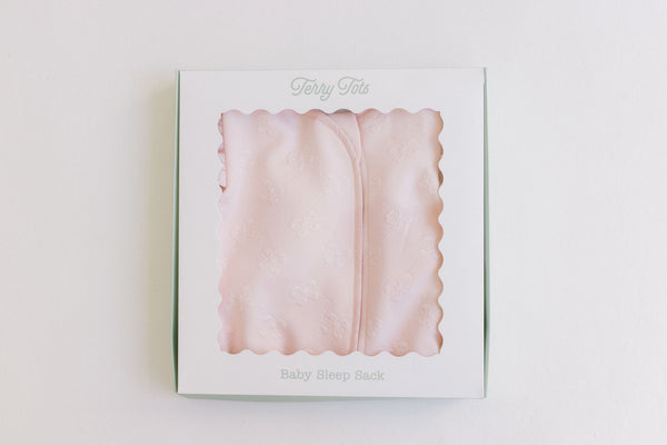 Pink Jacquard Bows Sleep Sack