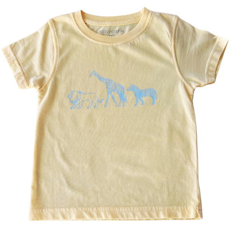 Yellow Zoo Animals T-Shirt