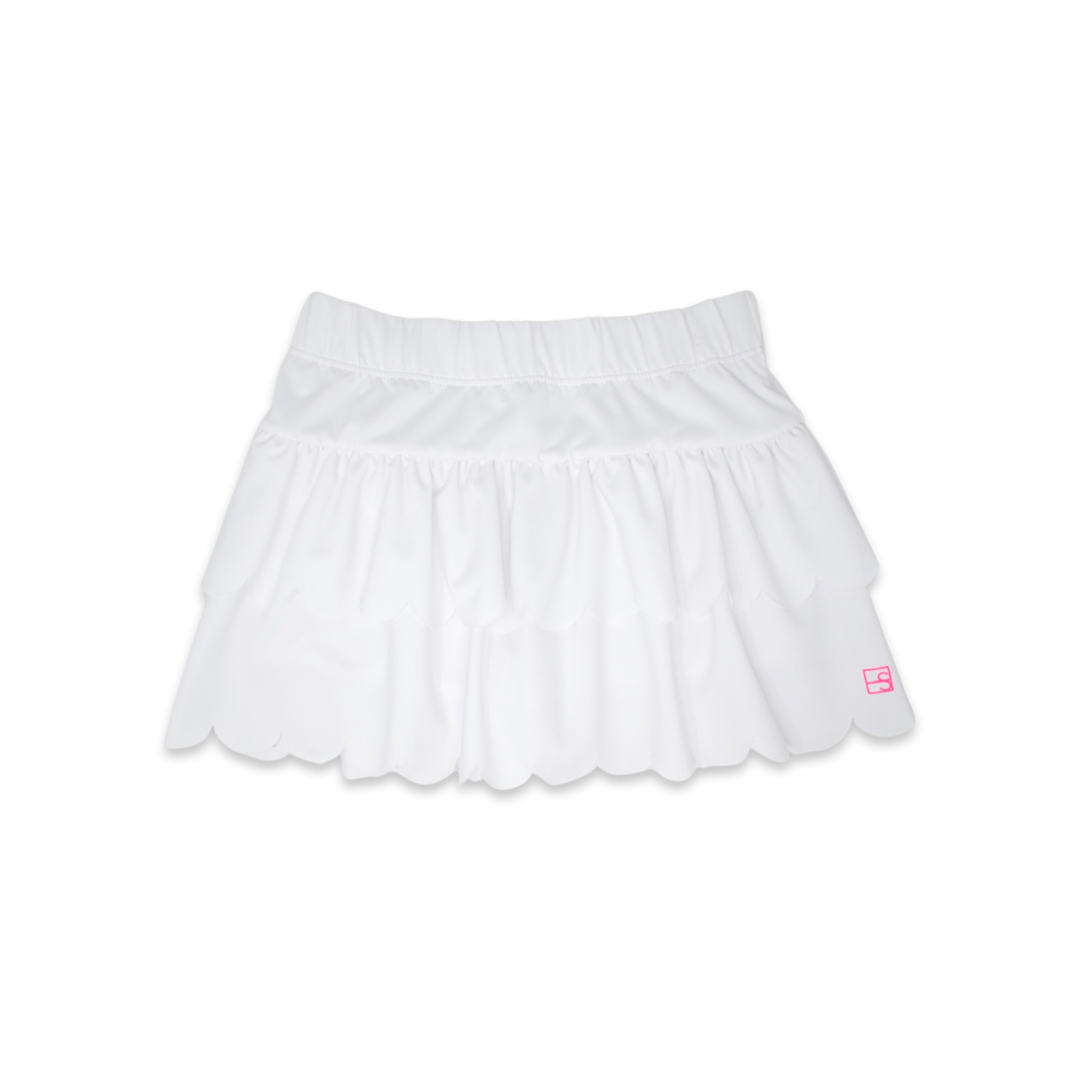 Sally Tier Skirt - White
