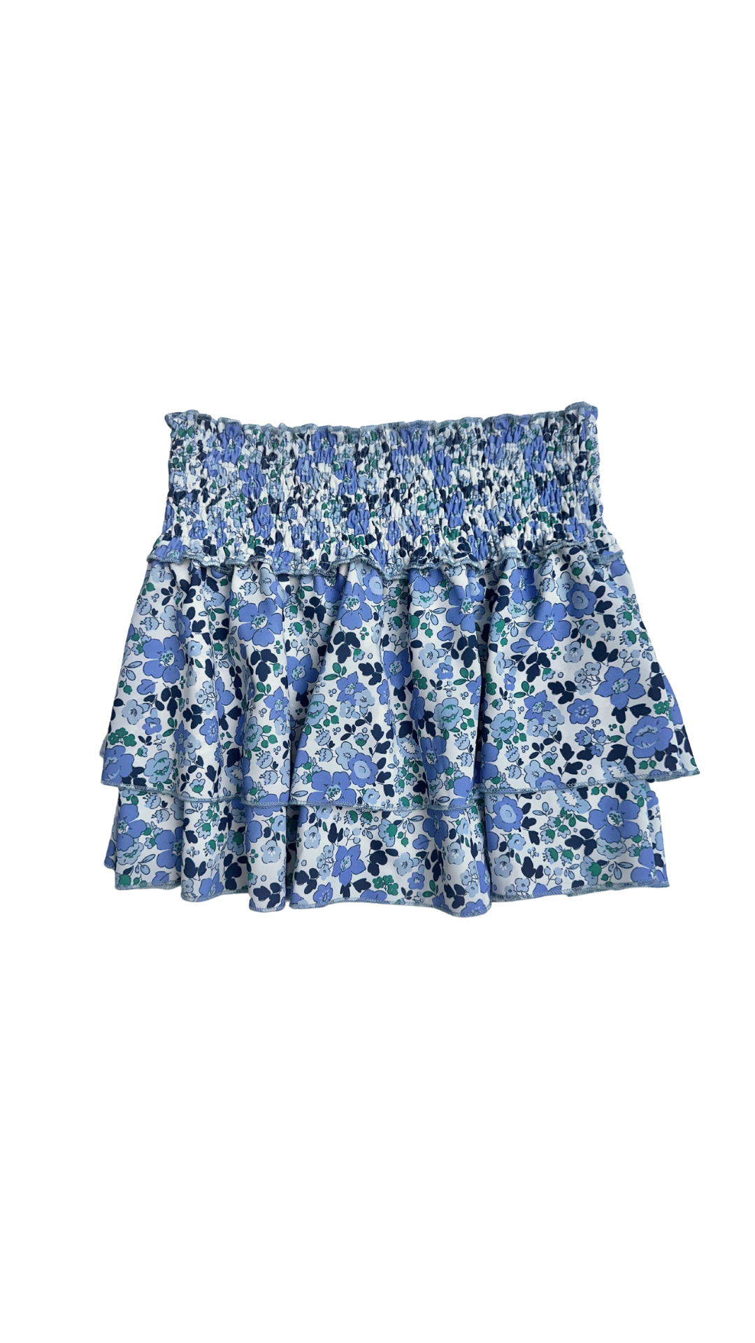 Scottie Skirt - Blue Floral (7, 8)