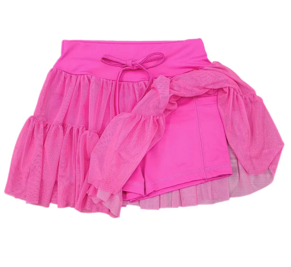 Tiered Skort - Hot Pink (8)