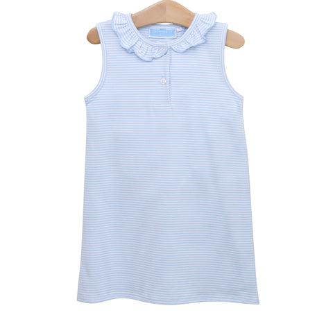 Nora Dress- Light Blue Stripe