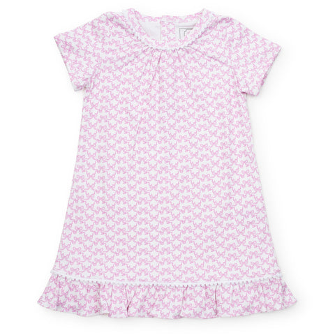 Camden Lounge Dress - Pink Bows