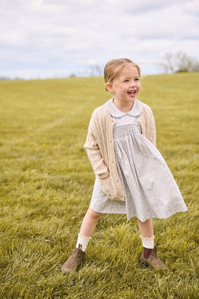 Smocked Peter Pan Dress - Winthrop Floral (18M)