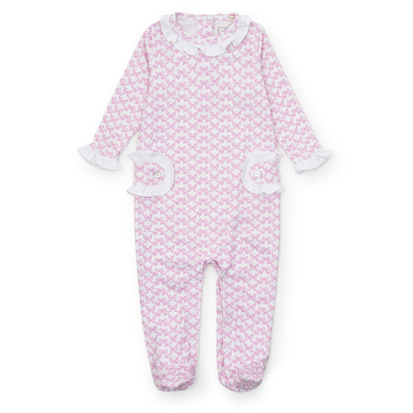 Lucy Romper - Pretty Pink Bows (9-12M)