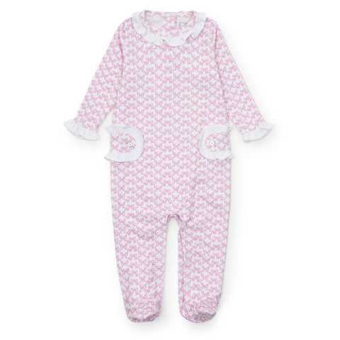 Lucy Romper - Pretty Pink Bows (9-12M)