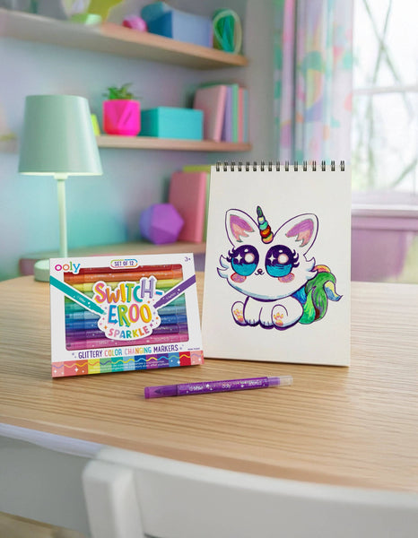Switch-eroo! Sparkle Color Changing Markers