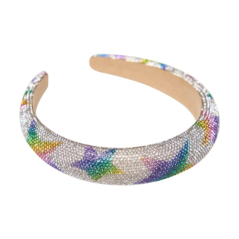 Rhinestone Rainbow Star Headband