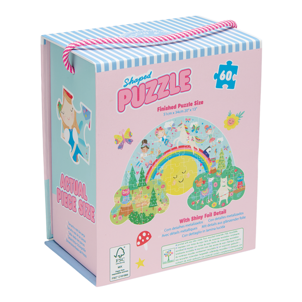 Rainbow Fairy  60pc Shaped Jigsaw Puzzle
