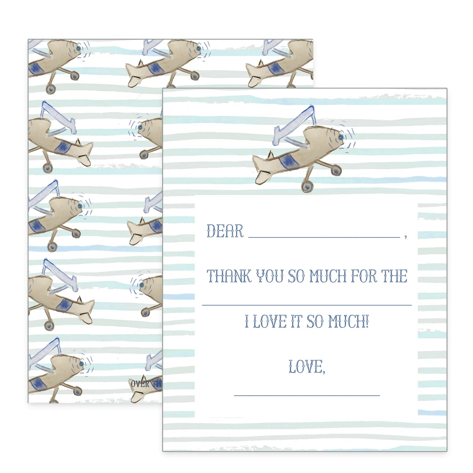 Airplane Children's Thank You Notecards