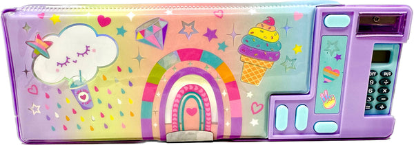 Multi-Function Pencil Case - Rainbow