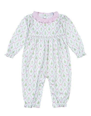 Holly Night Girl Pima Romper