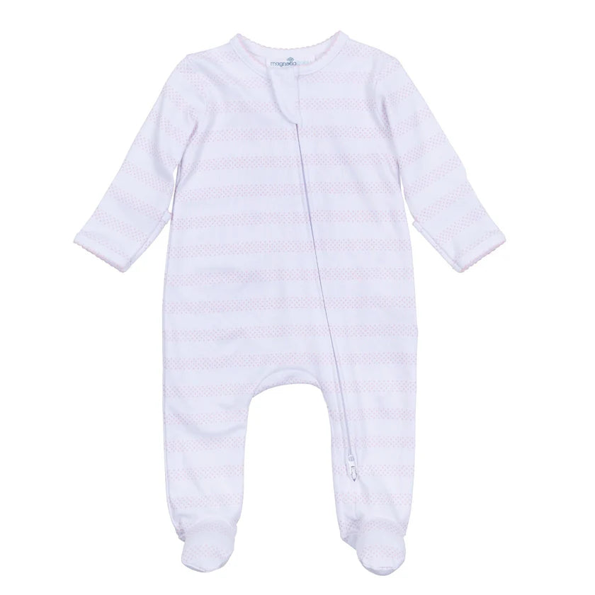 Baby of Mine Zipper Footie - Pink