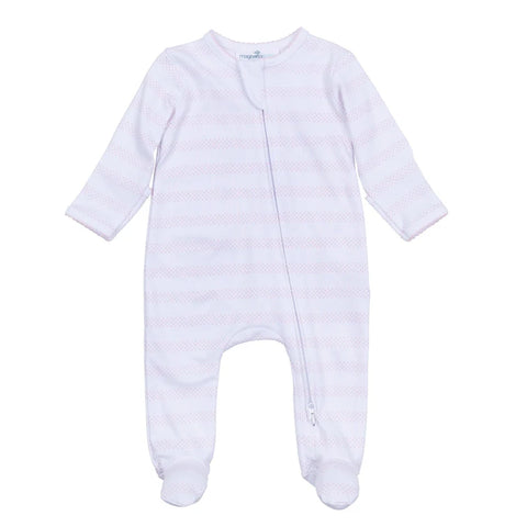 Baby of Mine Zipper Footie - Pink