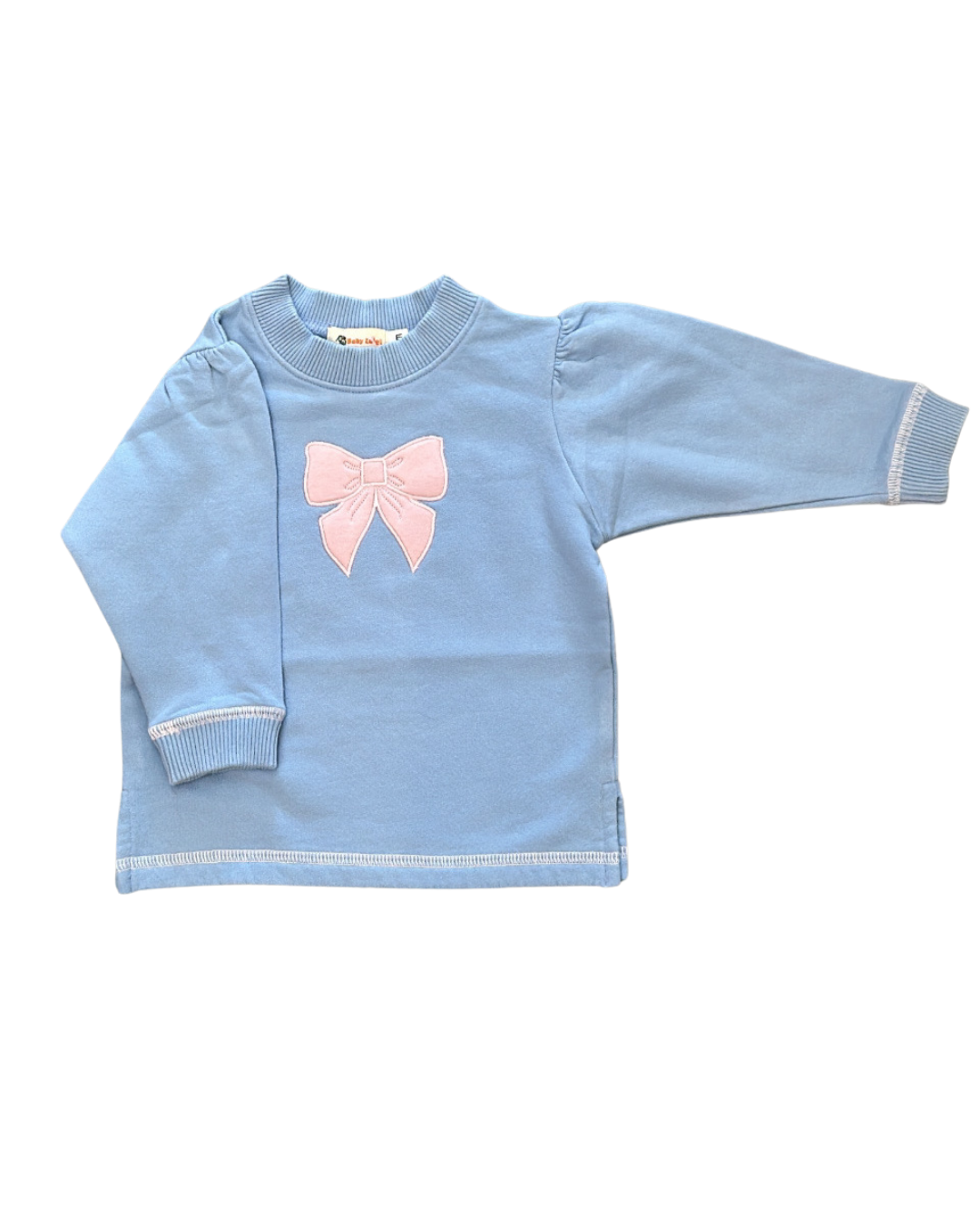 Blue Sweatshirt w/ Bow