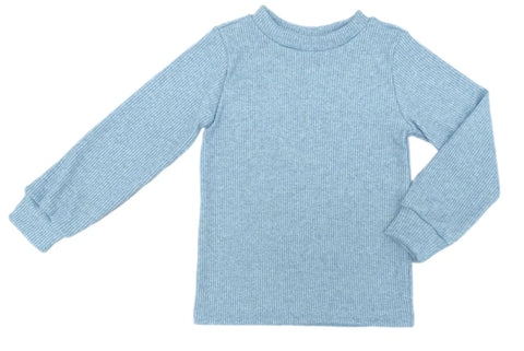 Blue Long Sleeve Top- Basic Sparkle