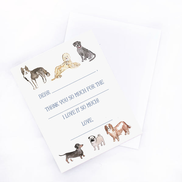 Puppy Dog Children's Thank You Notecards