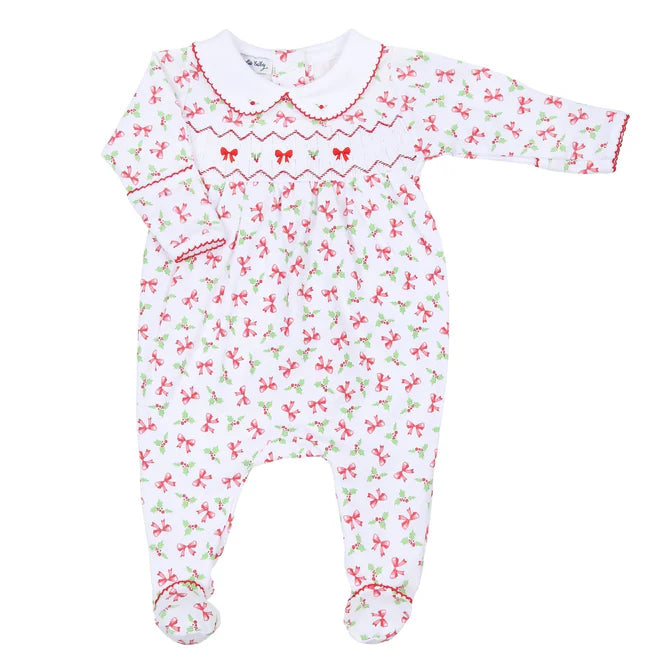 Chloe's Classics Smocked Printed Footie