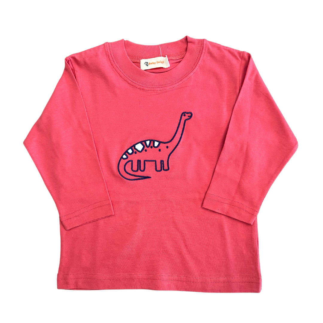 L/S Nantucket Red Tee w/ Brontosaurus