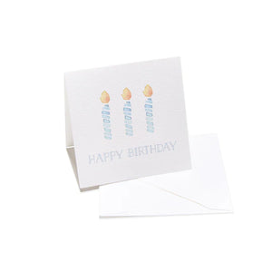 Blue Candles Enclosure Card